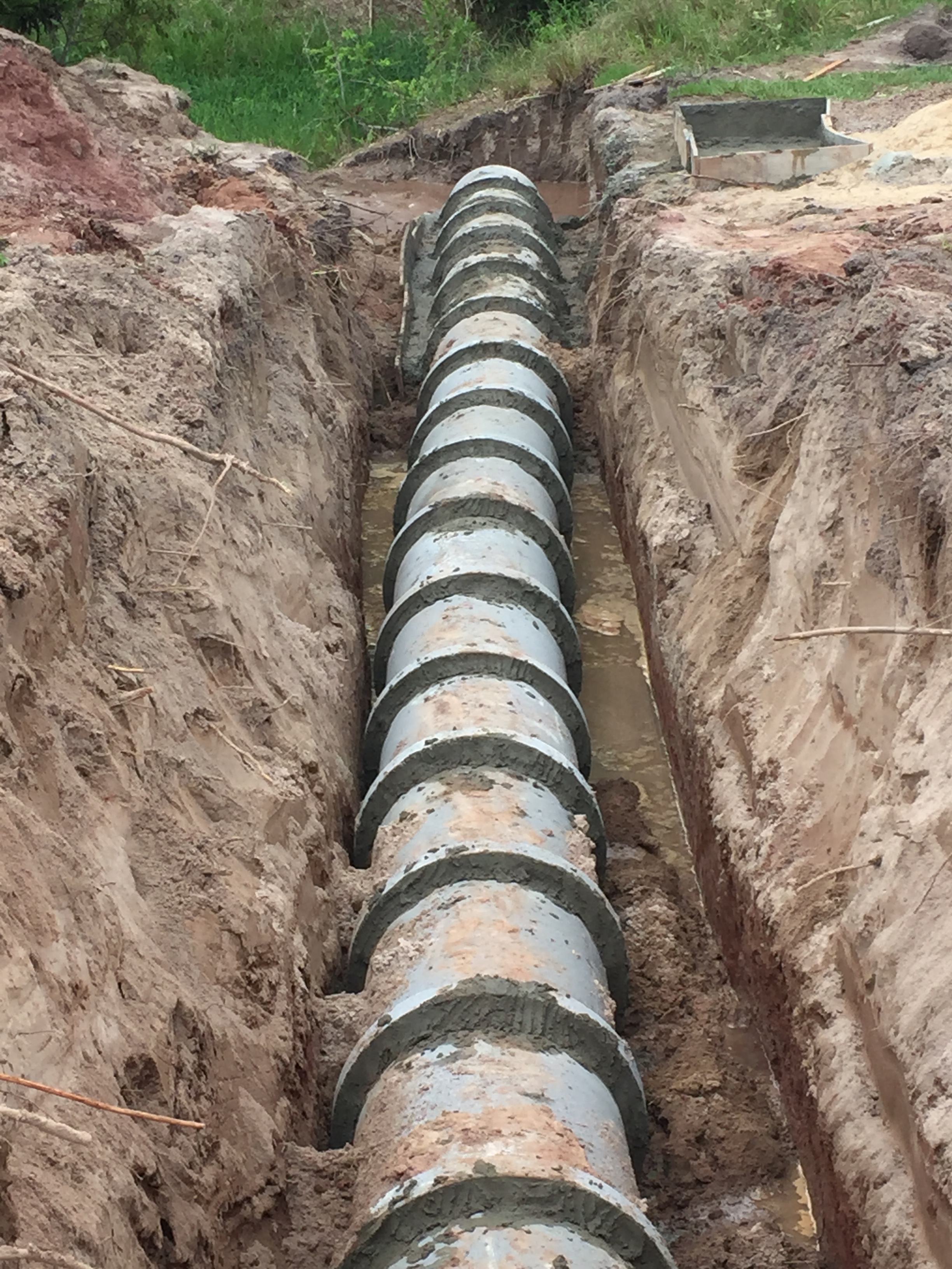 término seção galeria pluvial